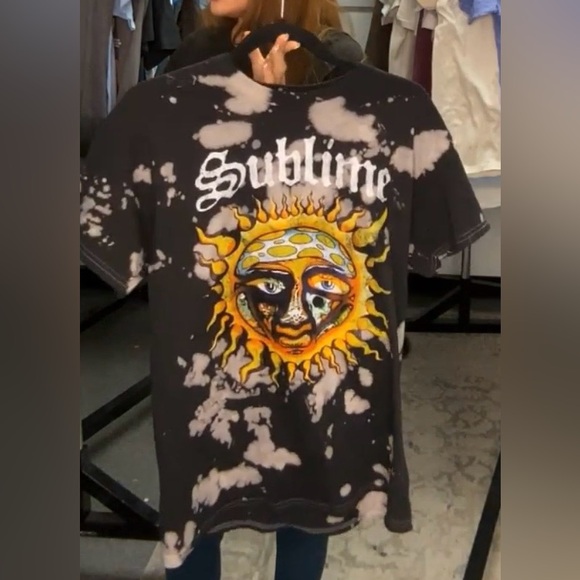 Sublime 40 Oz. To Freedom Sun Bleach-Dyed T-Shirt size Medium - Picture 4 of 6